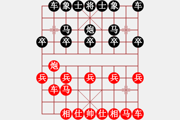 象棋棋譜圖片：一歲女孩敢死炮新變 - 步數(shù)：10 