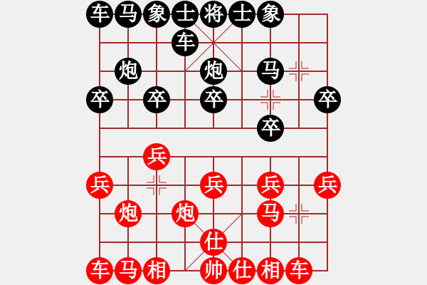 象棋棋譜圖片：從心開始[紅] -VS- 、自欺欺人。[黑] - 步數(shù)：10 