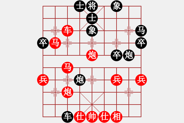 象棋棋譜圖片：起馬轉(zhuǎn)中炮對(duì)右飛象之黑拐角馬（旋風(fēng)V7.0先勝巫師業(yè)余級(jí)） - 步數(shù)：50 