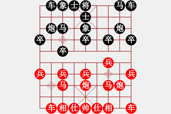 象棋棋譜圖片：騰迅 QQ 象棋棋力測試對局 水能穿山繞林 勝 美倪 - 步數(shù)：10 