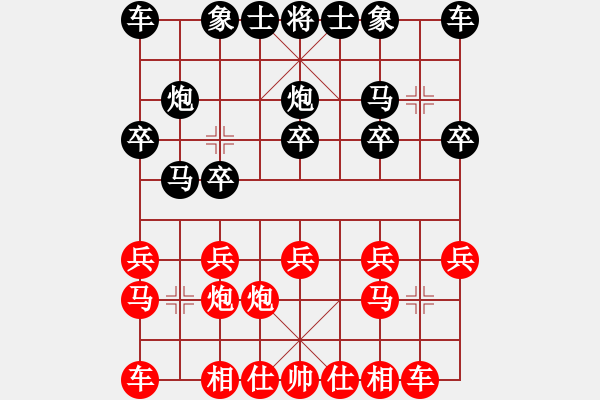 象棋棋譜圖片：kamisama(月將)-勝-蕭少劍客(9段) - 步數(shù)：10 