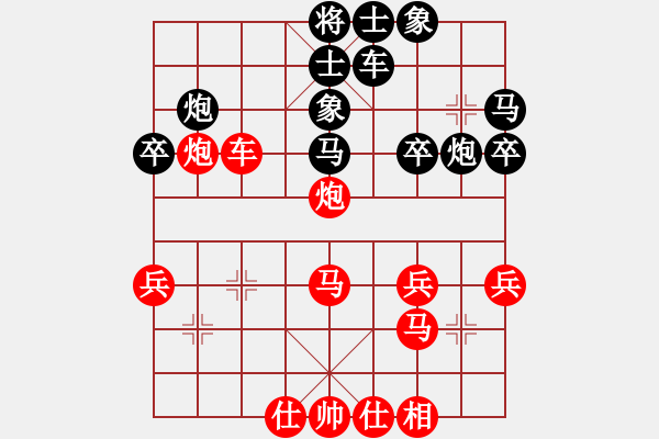 象棋棋譜圖片：橫才俊儒[292832991] -VS- 楊老頭[287718489] - 步數(shù)：30 