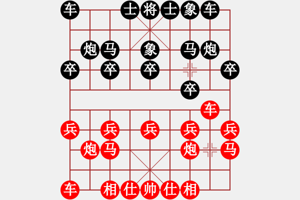 象棋棋譜圖片：luoguoxin勝ledayong-起馬局-20201104 - 步數(shù)：10 