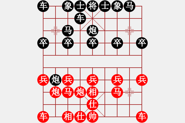 象棋棋譜圖片：鐵成剛(4段)-勝-梁山小李廣(5段) - 步數(shù)：10 