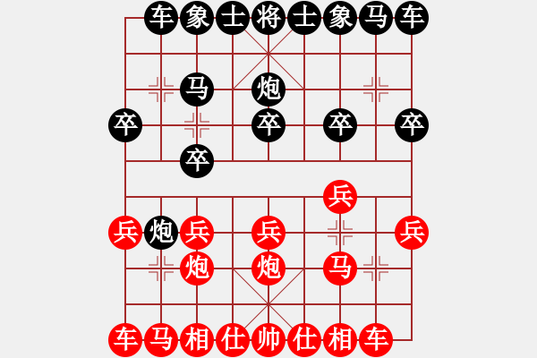 象棋棋譜圖片：普通的棋局 - 步數(shù)：10 