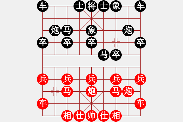 象棋棋譜圖片：橫才俊儒[紅] -VS- 林海雪原[黑] - 步數(shù)：10 