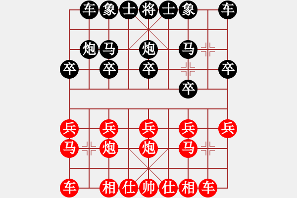 象棋棋谱图片：cailinbao(1段)-胜-松辽剑侠(8段) - 步数：10 