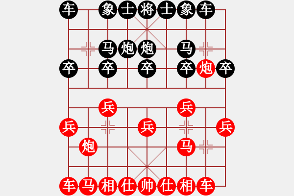 象棋棋譜圖片：葬心紅勝85114558【仙人指路對中炮】 - 步數(shù)：10 