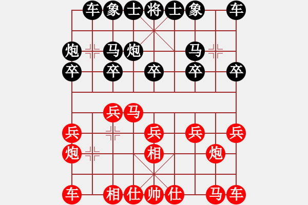 象棋棋譜圖片：聚義堂堂主(9星)-負-bcxhm(無極)散手棋理 黑方殘局很差 - 步數(shù)：10 