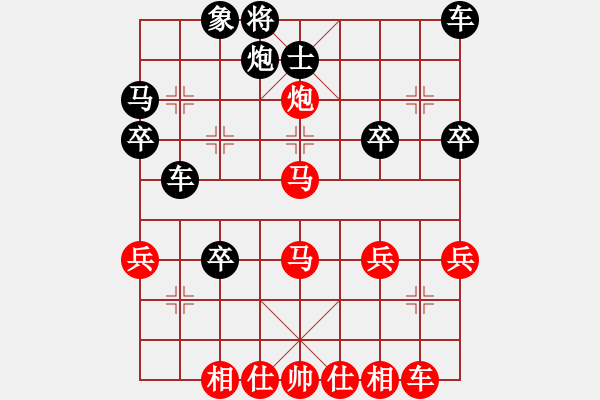 象棋棋譜圖片：芳棋(純人下棋)[893812128] -VS- 風雨麗人[66175441] - 步數：40 