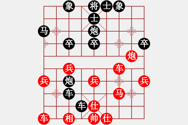 象棋棋譜圖片：不太多的老虎[592930068] -VS- 橫才俊儒[292832991] - 步數(shù)：40 