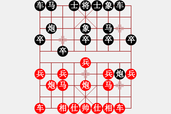 象棋棋譜圖片：王全喜 負 桂意 - 步數(shù)：10 