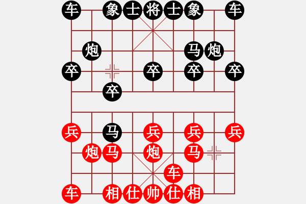 象棋棋譜圖片：中象170一分鐘快棋太守棋狂先勝福建代表隊(duì) - 步數(shù)：10 