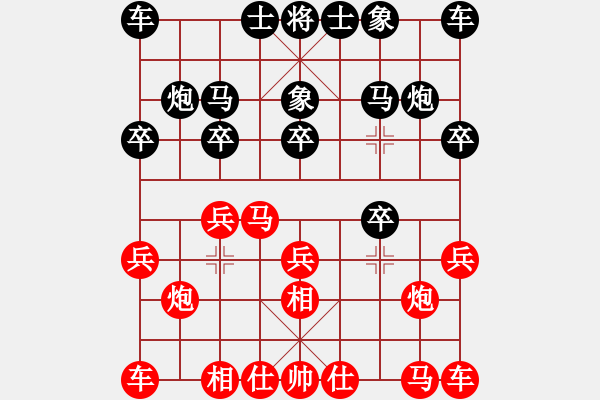 象棋棋譜圖片：2021.8.18.16JJ評(píng)測(cè)先勝對(duì)兵局 - 步數(shù)：10 