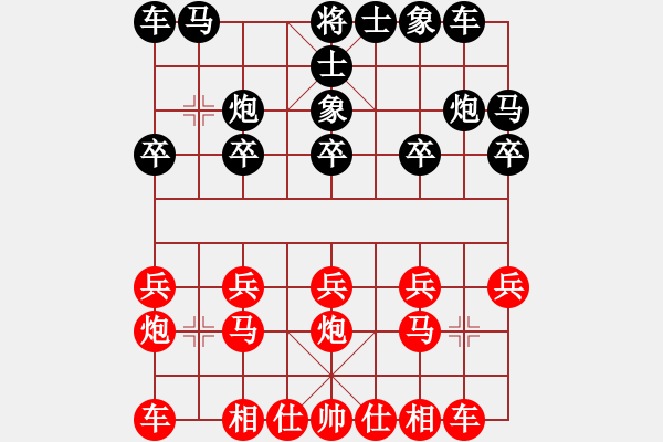 象棋棋譜圖片：棋為何物(北斗)-負(fù)-越界(無極) - 步數(shù)：10 