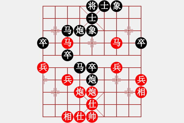 象棋棋譜圖片：工商局 劉德強(qiáng) 先負(fù) 經(jīng)貿(mào)委 周桂杰 2009 6 3 第四輪 - 步數(shù)：40 