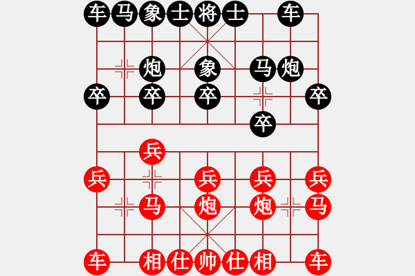 象棋棋譜圖片：湖北 楊建平 和 杭州棋校 鄭宇航 - 步數(shù)：10 