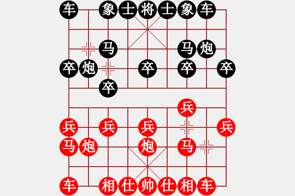 象棋棋谱图片：李林（业8-1） 胜 红娘子（业9-1） - 步数：10 