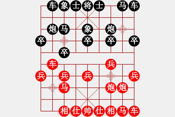 象棋棋譜圖片：百花園副主(8段)-和-四平反宮馬(6段) - 步數(shù)：10 