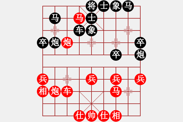 象棋棋譜圖片：弈林小卒(5段)-負(fù)-張淵肚(1段) - 步數(shù)：40 