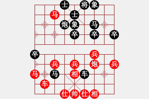 象棋棋譜圖片：唯我橫刀(天帝)-負(fù)-騎豬去沖浪(人王) - 步數(shù)：40 