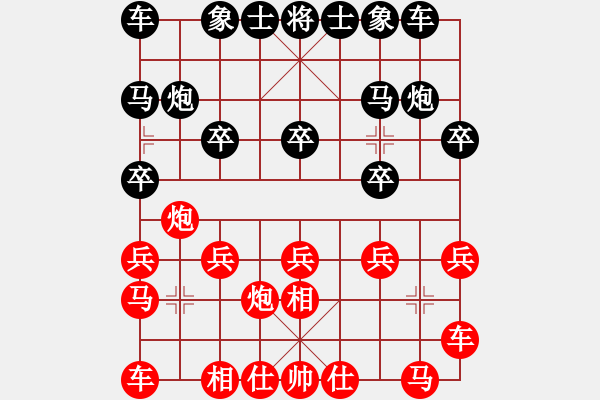 象棋棋譜圖片：一心一意【640324983】先負(fù)小方2022-09－02 - 步數(shù)：10 