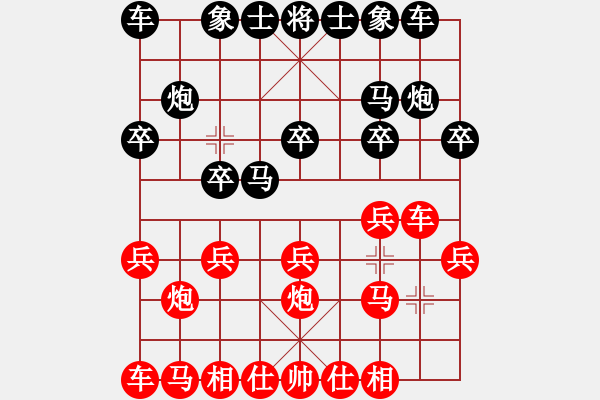 象棋棋谱图片：缘份战神二(6段)-胜-电工机械(日帅) - 步数：10 