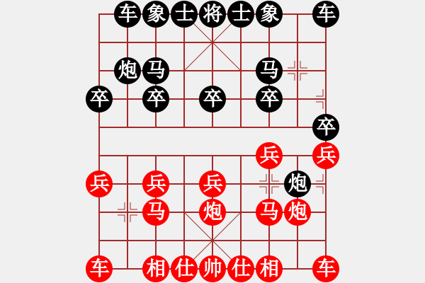 象棋棋譜圖片：2008年3月1日第一屆防軟擂臺第2局 熱血盟●溫柔一刀[紅] -VS- 富貴張[黑] - 步數(shù)：10 