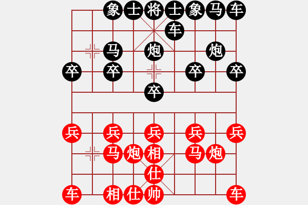 象棋棋譜圖片：笑看人生[紅] -VS- 橫才俊儒[黑] - 步數(shù)：10 