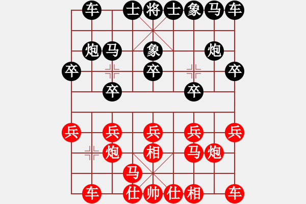 象棋棋譜圖片：嘴角揚(yáng)揚(yáng)[50129759] -VS- 楊老頭[287718489] - 步數(shù)：10 