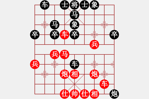 象棋棋譜圖片：8-1對8-1 退窩心馬 車三退一 - 步數(shù)：40 