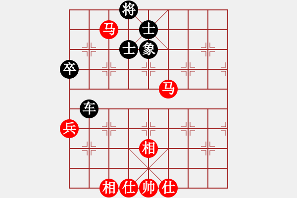 象棋棋谱图片：吕钦       先和 许银川     - 步数：100 