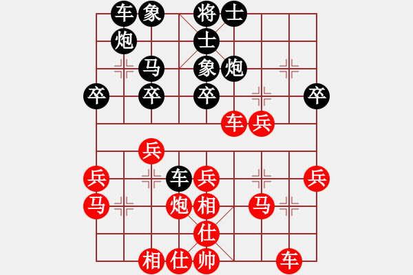 象棋棋譜圖片：環(huán)城追星(9級(jí))-勝-一東方不敗(1段) - 步數(shù)：30 