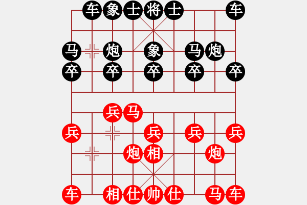 象棋棋譜圖片：花柳插插(2段)-和-河?xùn)|棋士(4段) - 步數(shù)：10 