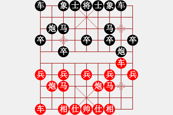 象棋棋譜圖片：愛走巡河炮(7段)-和-瑞兒(3段) - 步數(shù)：10 