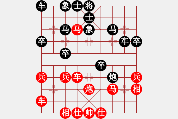 象棋棋譜圖片：橫才俊儒[292832991] -VS- 獨行客[656109483] - 步數(shù)：33 