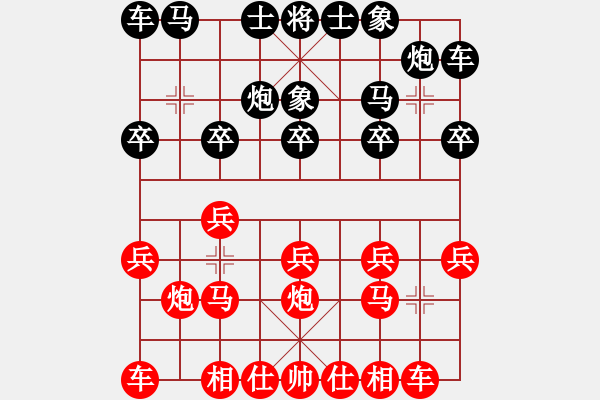 象棋棋譜圖片：柴溝第六[lgl06] - 棋俠[qyl0121aaa]　100113A - 步數(shù)：10 