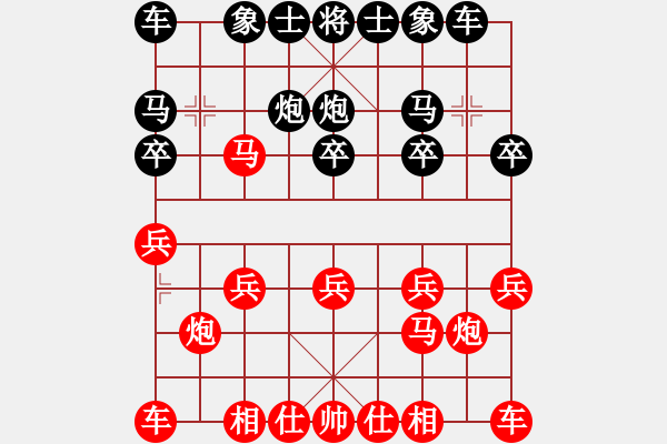 象棋棋譜圖片：貴陽老棋手(4段)-勝-無名小卒(月將) - 步數(shù)：10 