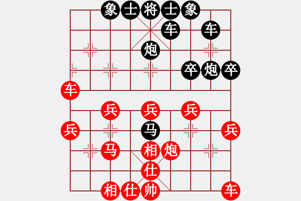 象棋棋譜圖片：傘下有你[87984744] -VS- 橫才俊儒[292832991] - 步數(shù)：30 