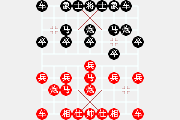 象棋棋譜圖片：因?yàn)樗訹1245437518] -VS- 456[1759362146] - 步數(shù)：10 