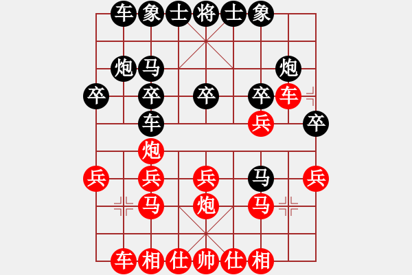 象棋棋譜圖片：惹人嫌(3段)-負(fù)-路口(3段) - 步數(shù)：20 