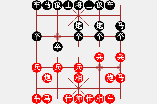 象棋棋譜圖片：天地一夢(mèng)(十級(jí))vs懸疑驚險(xiǎn)象棋(三級(jí))20150904130818.ccf - 步數(shù)：10 