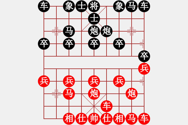 象棋棋譜圖片：橫才俊儒[紅] -VS- 舞者[黑] - 步數(shù)：10 