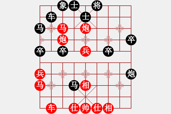 象棋棋譜圖片：華山堅(jiān)刀 對(duì) 獨(dú)自尊大 - 步數(shù)：40 