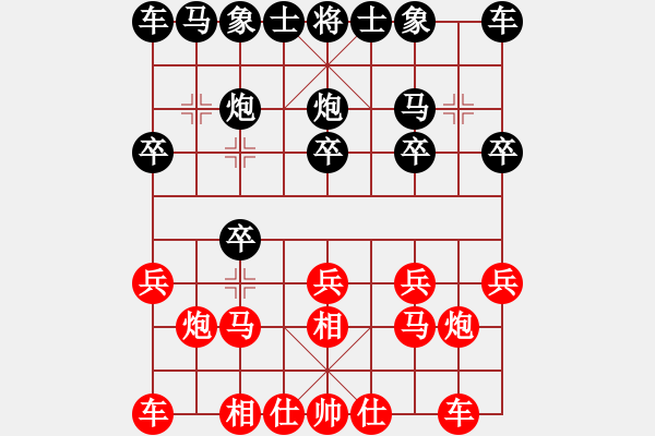 象棋棋譜圖片：大便無(wú)價(jià)論(7段)-和-港頭浪之吻(4段) - 步數(shù)：10 