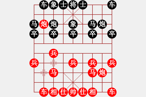 象棋棋譜圖片：葬心紅勝hg1016【仙人指路對(duì)卒底炮】 - 步數(shù)：10 