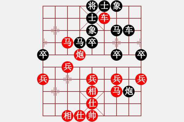 象棋棋譜圖片：測評 仙人指路對挺卒 馬八進(jìn)七 象3進(jìn)5 馬七進(jìn)六 馬8進(jìn)7 炮二平六比較好！ - 步數(shù)：40 