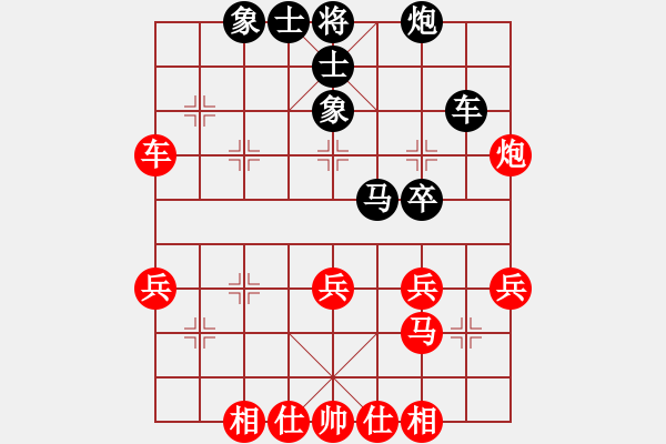 象棋棋譜圖片：木人(4段)-勝-我心依舊啊(4段) - 步數(shù)：40 