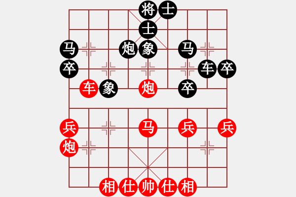 象棋棋譜圖片：鄉(xiāng)村杯趙鍵鈞先勝馮忠來 - 步數(shù)：40 