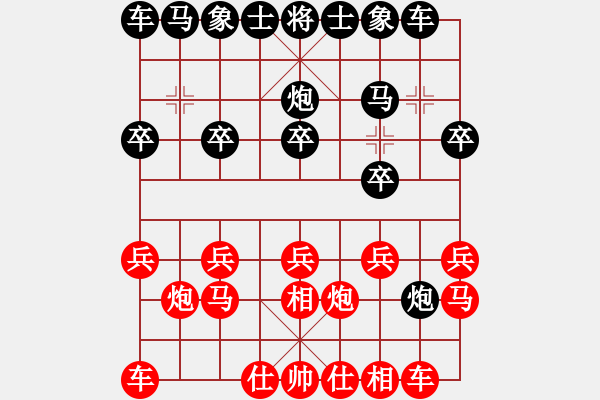 象棋棋譜圖片：奇星聚會(1段)-負-江西殺手(2段) - 步數(shù)：10 